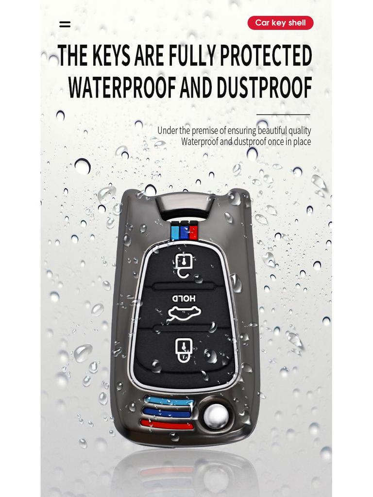 Hyundai Reina/Elantra/Sonata Car Key Cover - Folding Shell for Men & Women