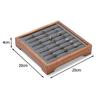 Wooden Jewelry Display Tray Large Capacity Ring Storage Trays Counter Earring Organizer Display Props Jeweler Jewelry Tray
