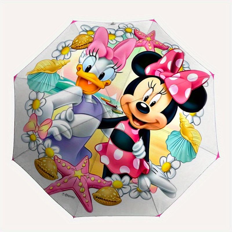 

1pc Daisy Duck Automatic Open/close, All-Season Portable Folding Umbrella for Women & Men, Durable Frame yy250805025
