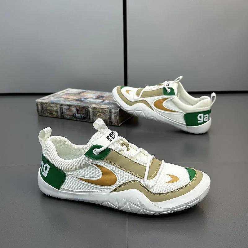 Mode Herrskor Mesh Andningsbara Sneakers Lätta Promenadskor Design Märke Casual Skor för Män Snörning Tenisskor Zapatillas Hombre