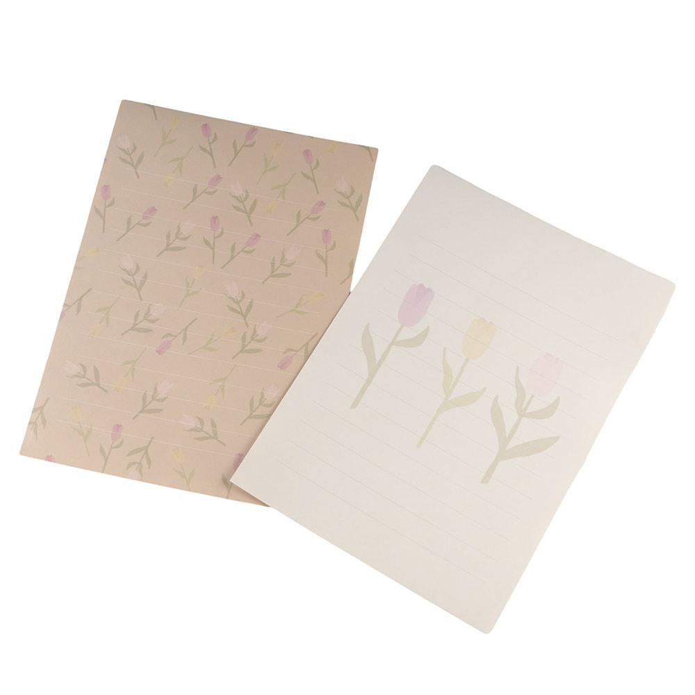 DIY Postcard Letter Pads Flowers Letter Writing Paper Gift Card Floral Envelopes Invitations Cards