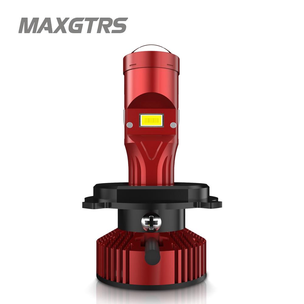 

MAXGTRS 1X H4 BA20D S2 P15D LED Motorcycle Headlight AC/DC 11V-60V 6500K 3570 Chip Head Lamp Left-Hand Drive