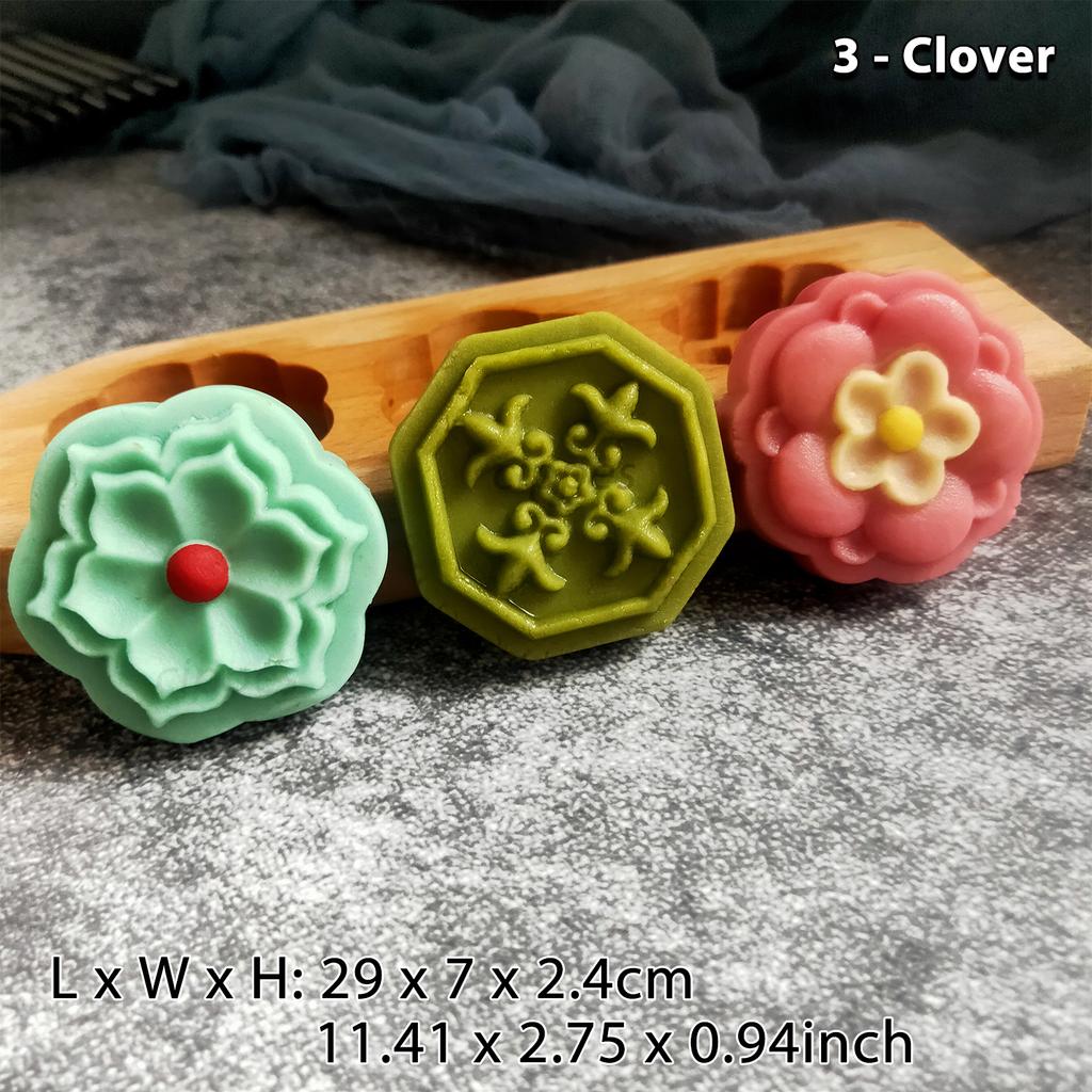 Wooden Cookie Molds for Baking, Moon Cake Molder, Cookie Stamps Cutter Mould for Mid-autumn Festival, for Muffin, Chocolate Mold