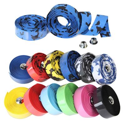 2 Pezzi Ciclismo Bici da Strada Bicicletta con Nastro Manubrio Antiscivolo Tappo Manubrio