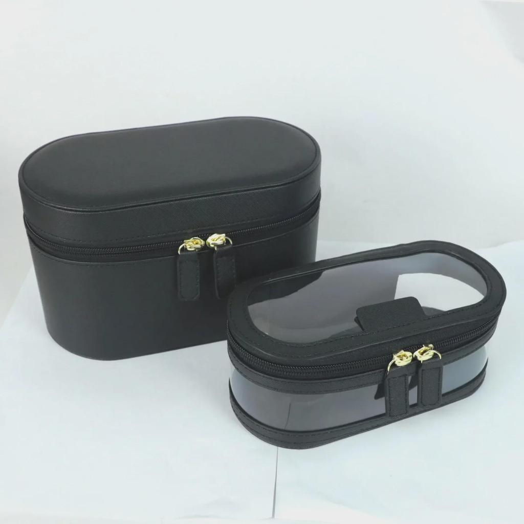 Geantă de toaletă de călătorie multifuncțională din piele PU - Capacitate mare, depozitare cosmetică portabilă