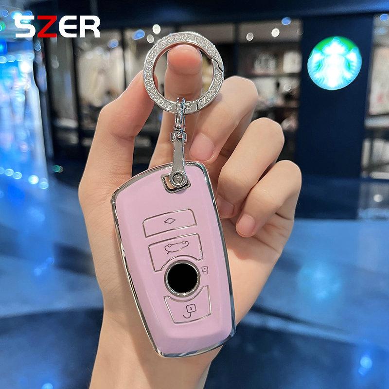 Tpu Car Key Case Cover For Bmw 1 2 3 4 5 6 7 Series X1 X3 X4 X5 X6 F36 F25 F26 F30 F34 F10 F07 F20 Z10 G30 F15 F16 Keychain Fob