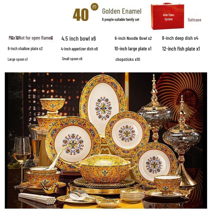 Ru Han Premium Jingdezhen Chinese Style Dinnerware Set