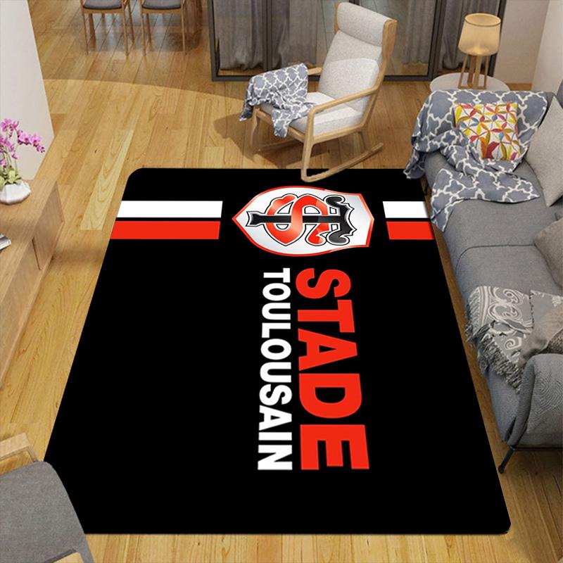 Stade Toulousain Rug Floor Mat for Living Room or Bedroom Soft and Comfortable Carpet a Gift for Birthday and Holiday.MFF0918281