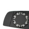 Car Wide Angle Heated Mirror Glass With 4 p For BMW 5 E60 / E61 (2003-2009) 6 E63 / E64 (2004-2010) Car Rearview Accessory