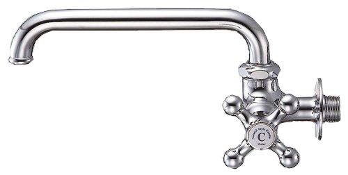 

SANEI Horizontal Flexible Faucet with Cross Handle, JA20Y-13
