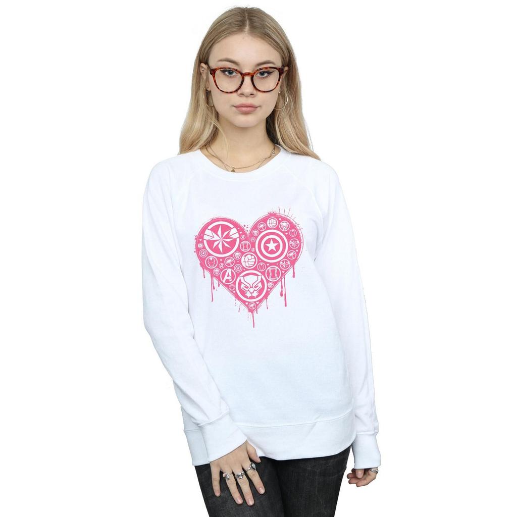 Marvel Womens/Ladies I Heart Avengers Sweatshirt