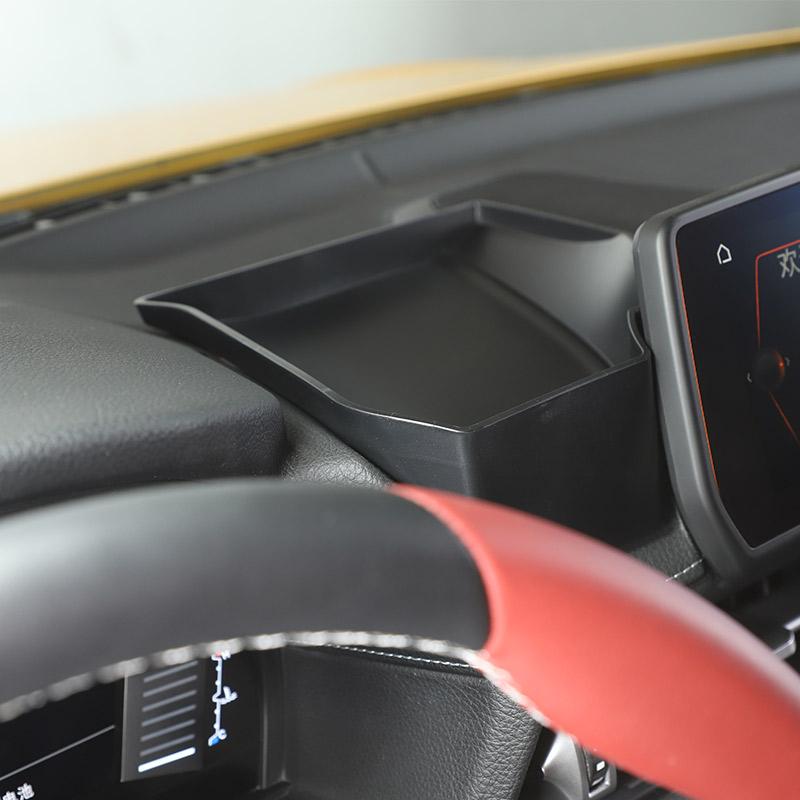 ABS Black Car Center Control Dashboard Storage Box Multifunctional Phone box For Toyota GR Supra A90 2019-2025 Car Accessories