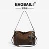 Foreign Trade Pillow Bag, Light Luxury Armpit Bag, Women's New Embossed Large-capacity Commuting Versatile Shoulder Messenger Bag