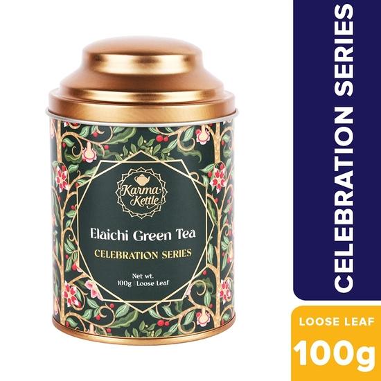 Karma Kettle Elaichi green Tea - 100 gram