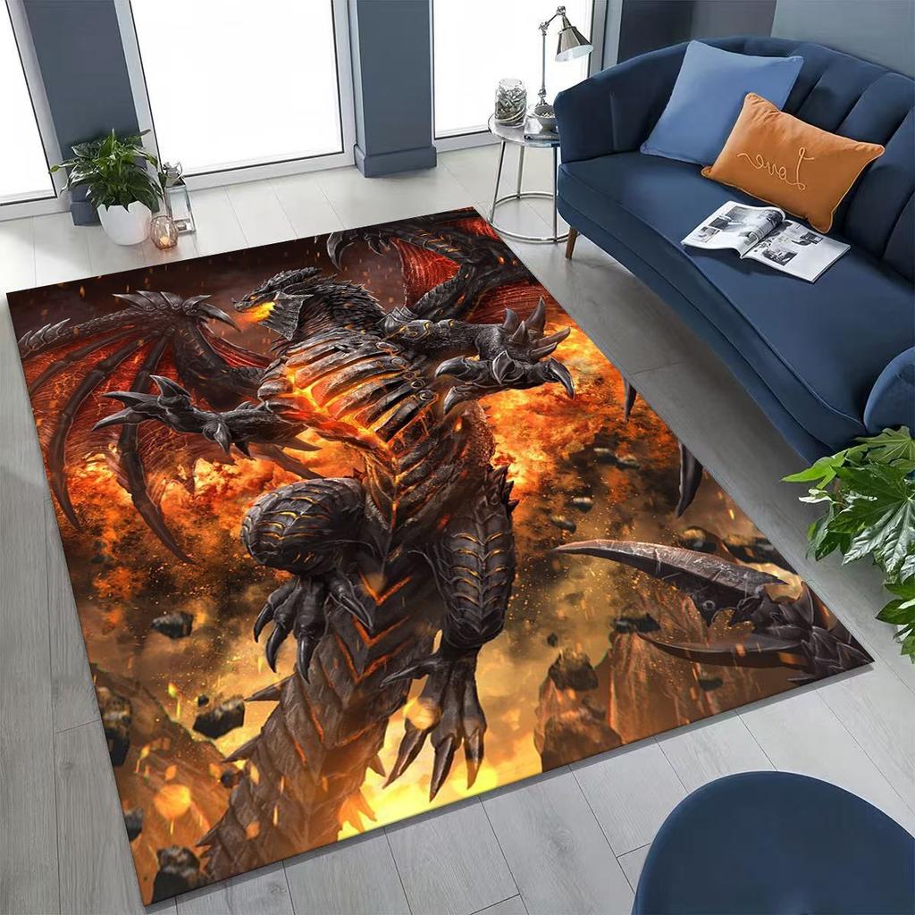 WOW World of Warcraft Arthas Demon Illidan Sylvanas Rug for Bedroom Living Room Sofa Home Doormat Decor, Kids Non-slip Floor Mat