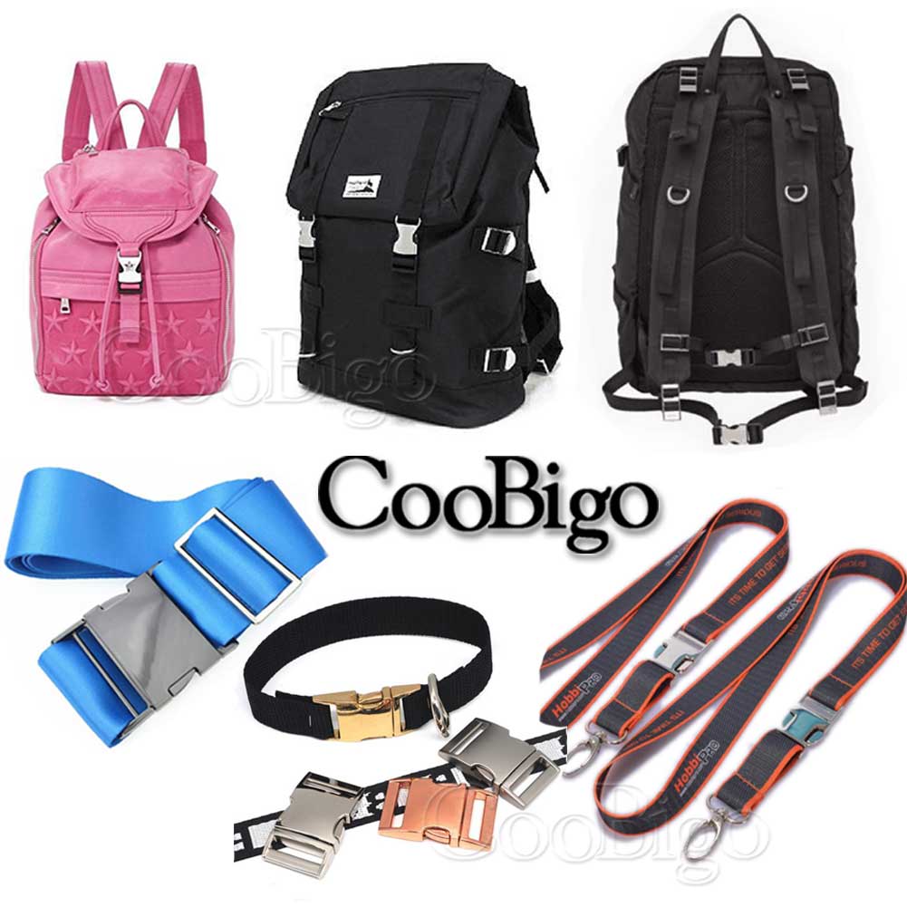 10pcs 3/8" Metal Side Release Buckles 550 Paracord Bracelet Buckle Braid Wristband Clasp Bag Backpack Strap Webbing Accessories
