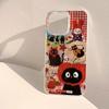Cute Red Hat Cat Strawberry Phone Case For Samsung Galaxy S25 S24 Ultra S23 FE S22 S21 Plus A55 A56 A16 A15 A54 A53 A33 5G Cover