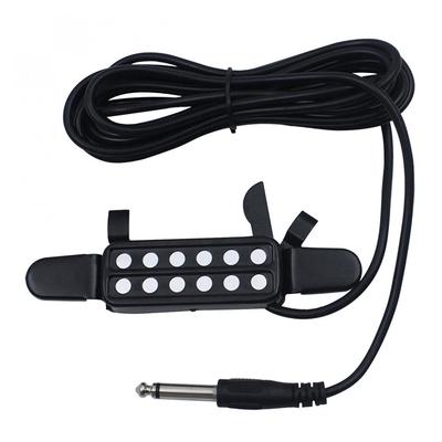 12-otworowy otwór dźwiękowy gitary Pickup metalowy przetwornik przetwornika dźwięku do klasycznego akustycznego