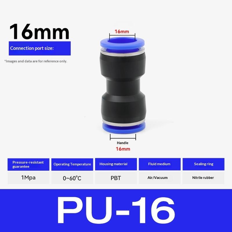 10Pcs Pneumatic Fittings Quick Connector Air Plastic Hose Tube Connectors Pu Pg 4Mm To 16Mm Push Into Pluglug