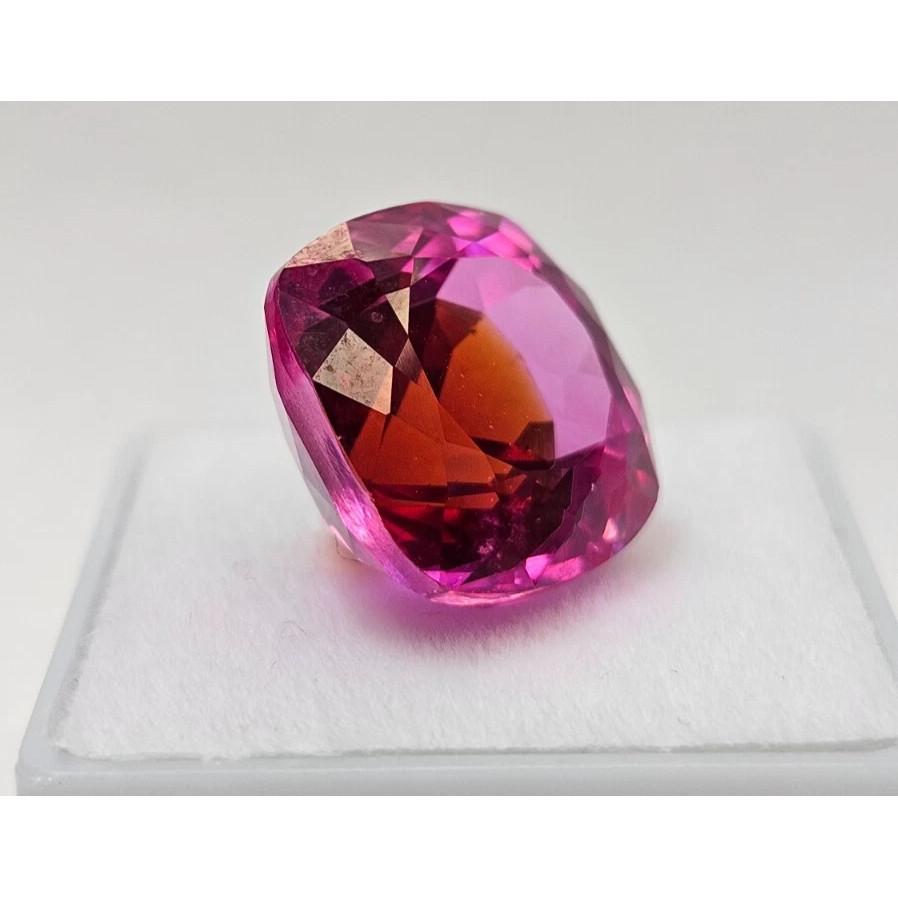 Certified Bi-Color Pitambari Sapphire Cushion Cut 12+ Ct Beautiful Gemstone