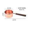 8-Piece Stainless Steel Measuring Cups & Spoons with Walnut Wood Handles & Rose Gold Finish