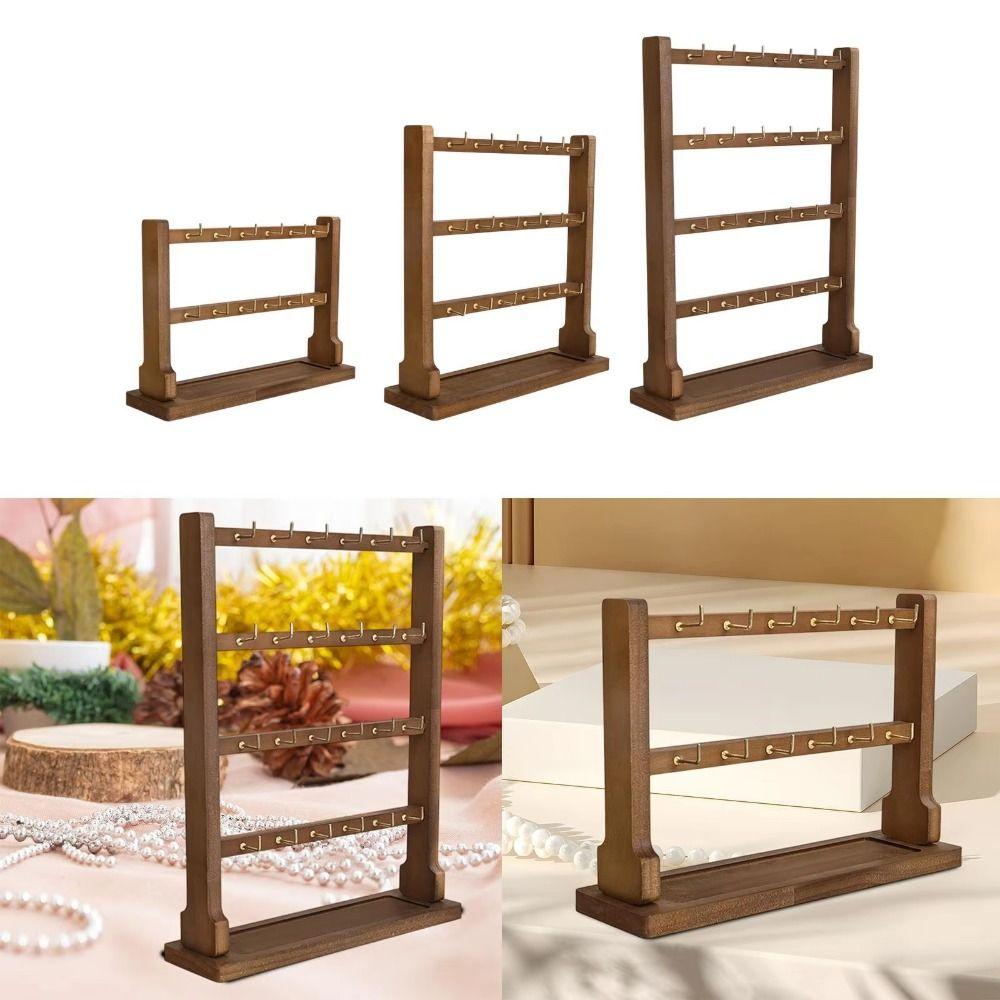 Stabilní konstrukce Stojan na šperky s háčkem Organizér na náramky a náhrdelníky Organizace náušnic