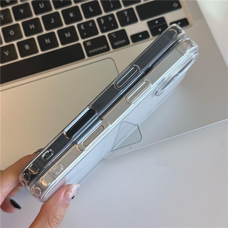 Crystal Transparent for Magsafe Magnetic Case For iPhone 17 17Pro 17 Pro Max 17 Air Clear Shockproof for Wireless Charge Cover