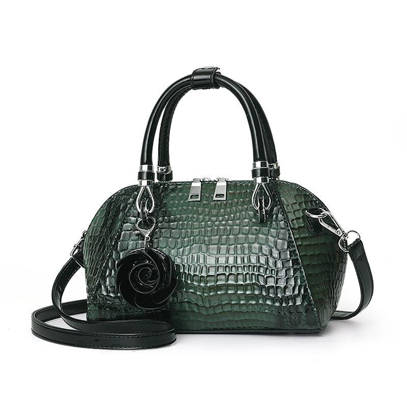 Eine neue Schlangenleder-Muster einfache Crossbody-Schultertasche große Kapazität modische PU-Damenhandtasche