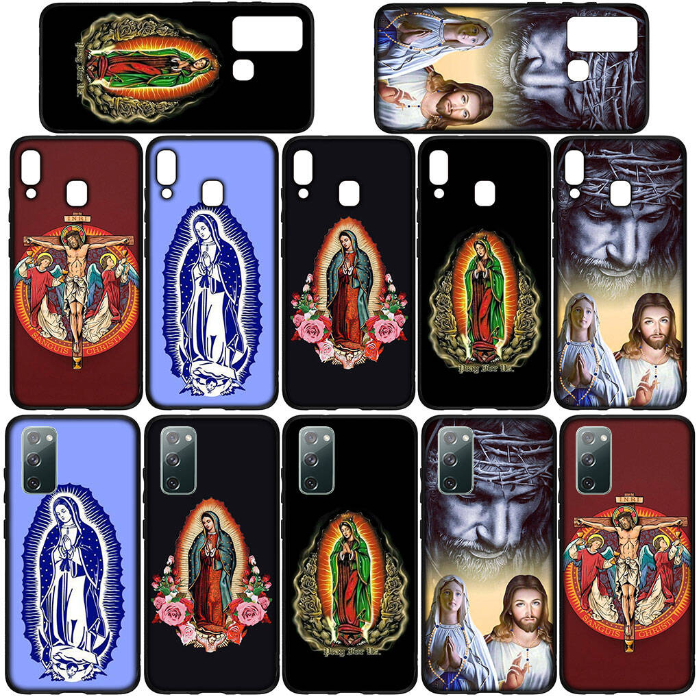 for Samsung Galaxy S25 S24 S23 S22 Ultra FE Plus A17 A37 A57 A56 A55 A06 A16 A15 A36 A26 A35 A05 A25 A54 A34 S9 Phone Case Virgen de Guadalupe Cover