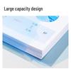 Deli 8308 A4 Transparent Snap Button Document Folder