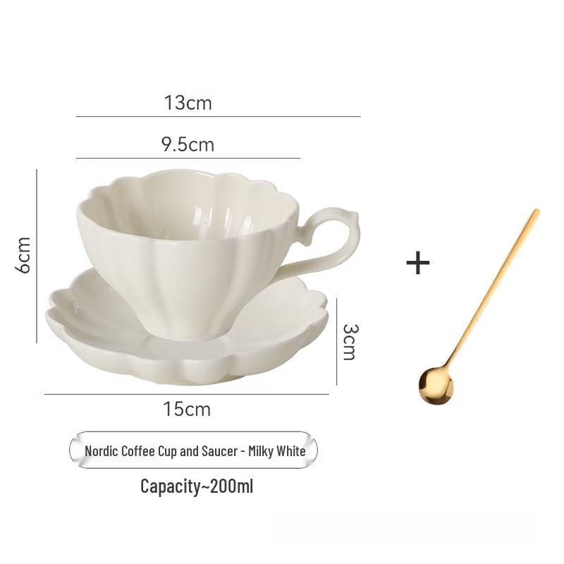 

Vintage French Enamel Coffee Cup & Saucer Set