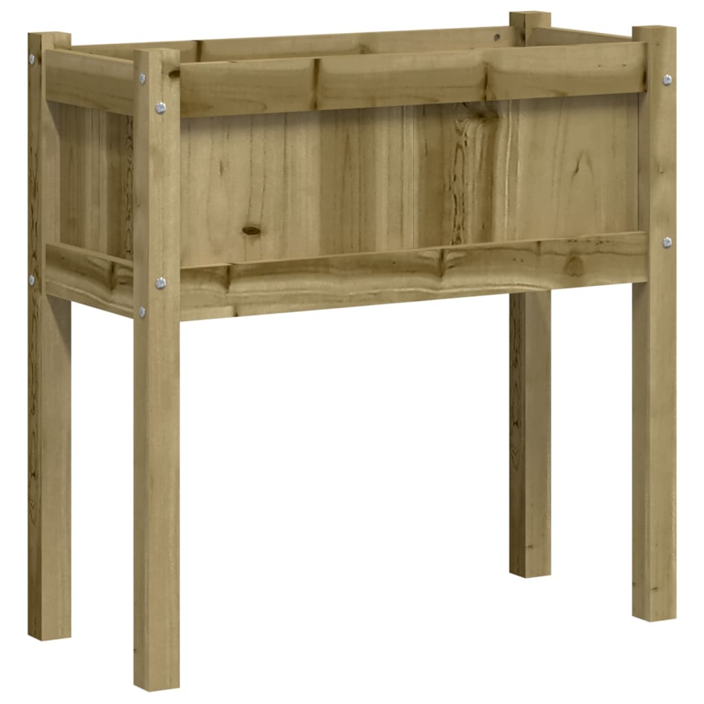 Wooden Planter with Legs 70 X 31 X 70 Cm Pressure Treated Pine Wood