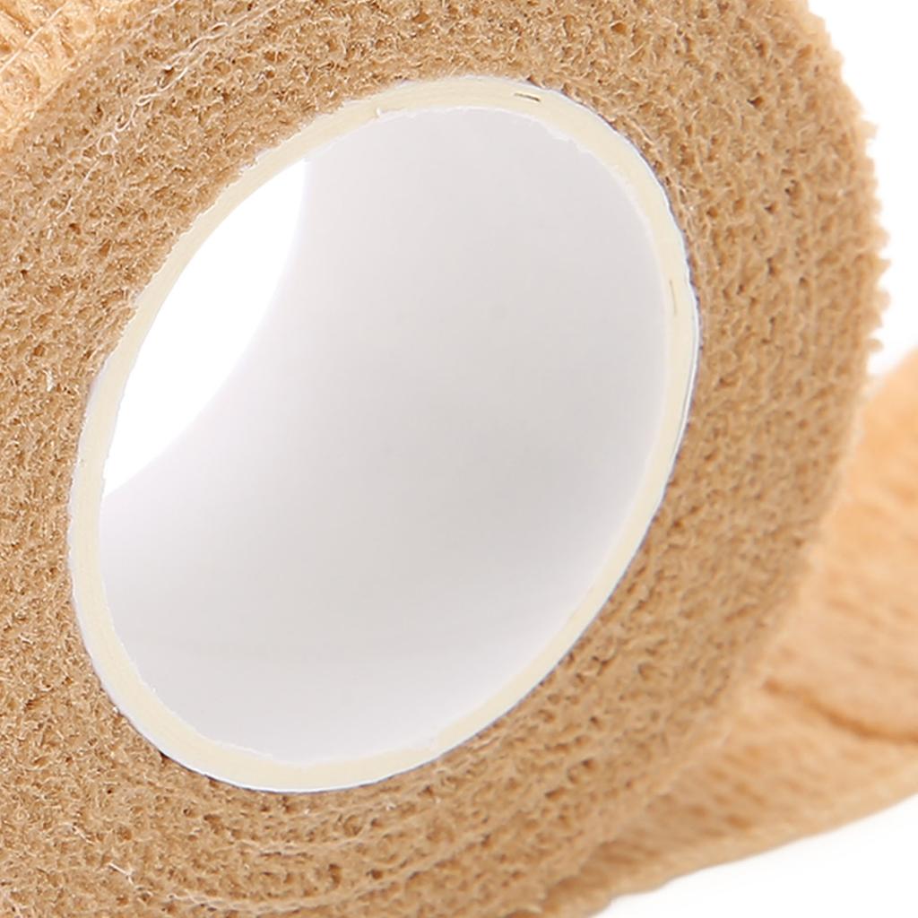 10Pcs Self Adhesive Bandage Wrap Approx 1in Wide 2yd Long Elastic Flexible Portable Breathable Bandage Wrap