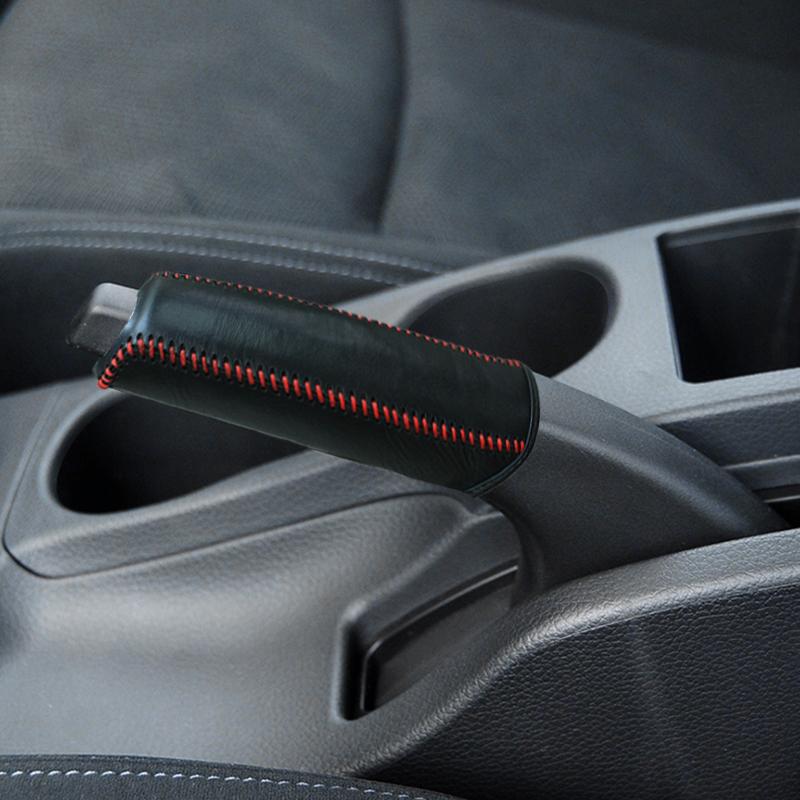 Skórzana Pokrowiec na Gałkę Zmiany Biegów i Hamulec Ręczny do Nissan Qashqai 2016-2018 X-trail 2014- Murano 2014-2022 Biegów Hamulec Ręczny