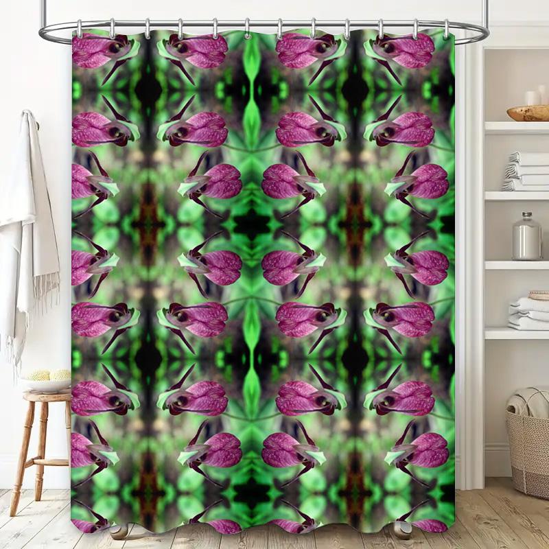 Beautiful Shower Curtain Watercolor Floral Design for Bathroom Decorations Easy Hanging with Rings Perfect Gift Idea