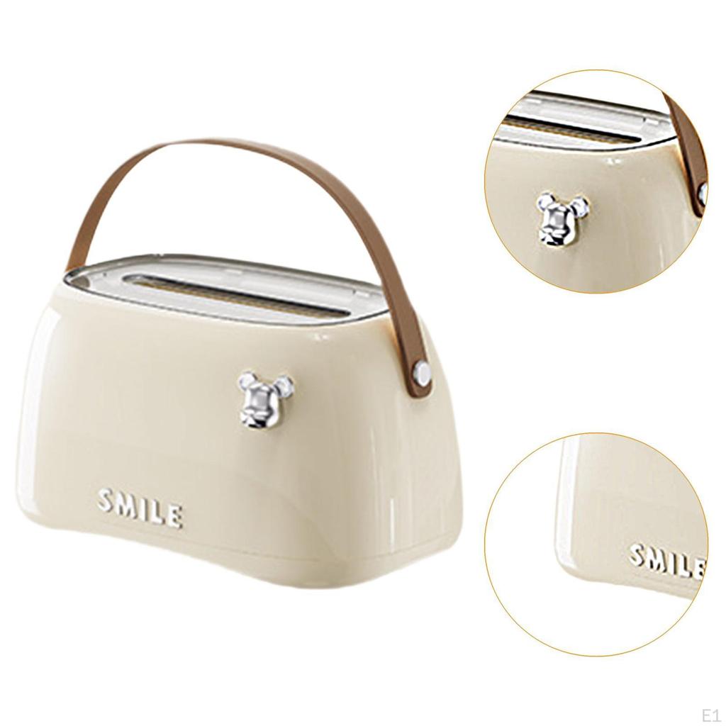 Tissue Box Multiuse Stylish Facial Case for Dressers Bathroom Bedroom Creams White