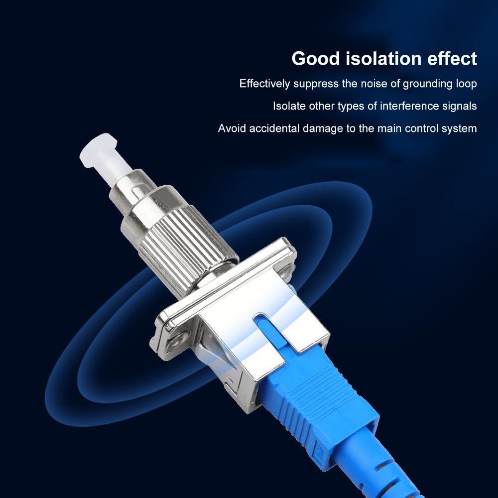 3PCS Low Insertion Loss FC Male to SC Female Connector Durable Single Mode Fiber Optic Converter Adapter