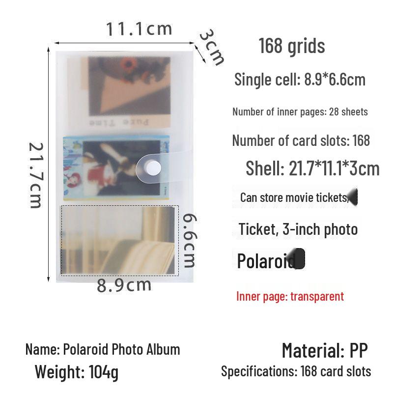3-Inch Polaroid & Ticket Storage Album for Stargazing Keepsakes