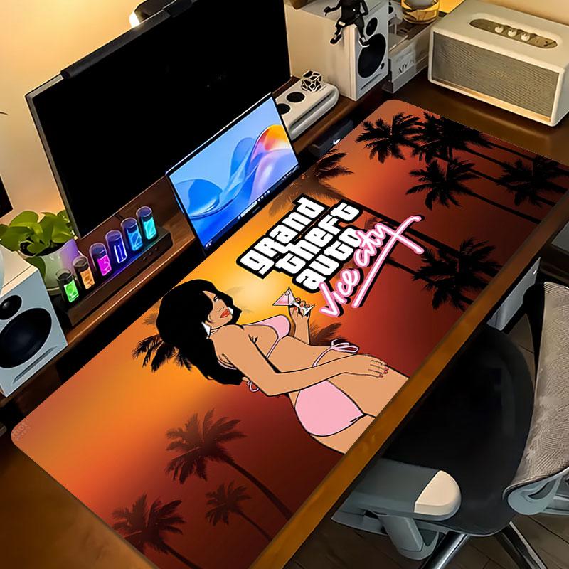Gta5 Μεγάλο Μαξιλάρι Τραπεζιού Παιχνιδιών Αντιολισθητικό Laptop Tablet Μεγάλο Ποντικοπάντο XXL Στρώμα Mini PC Playmat Με Κλειδωμένη Άκρη