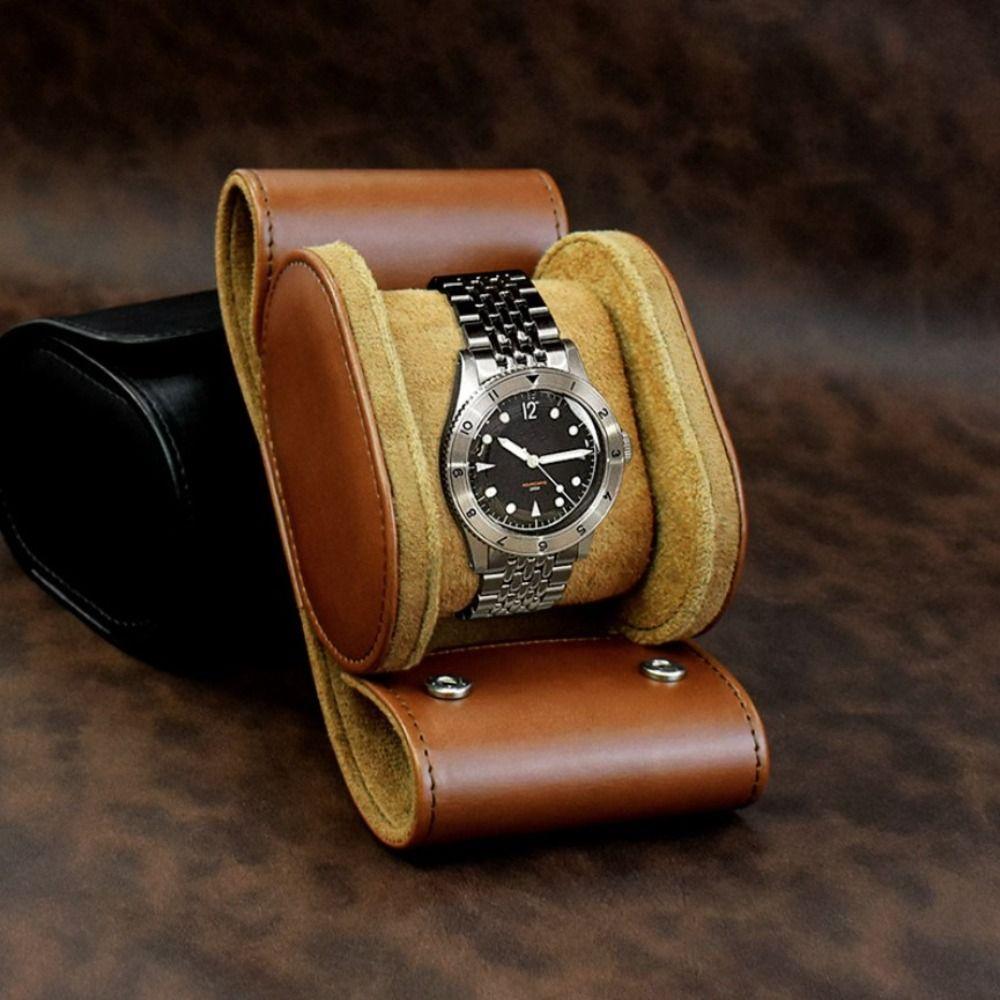 1/2/3 Slot PU Watch Roll Durable Wrist Watch Display Bag Leather Watch Storage Case  Men's Gift