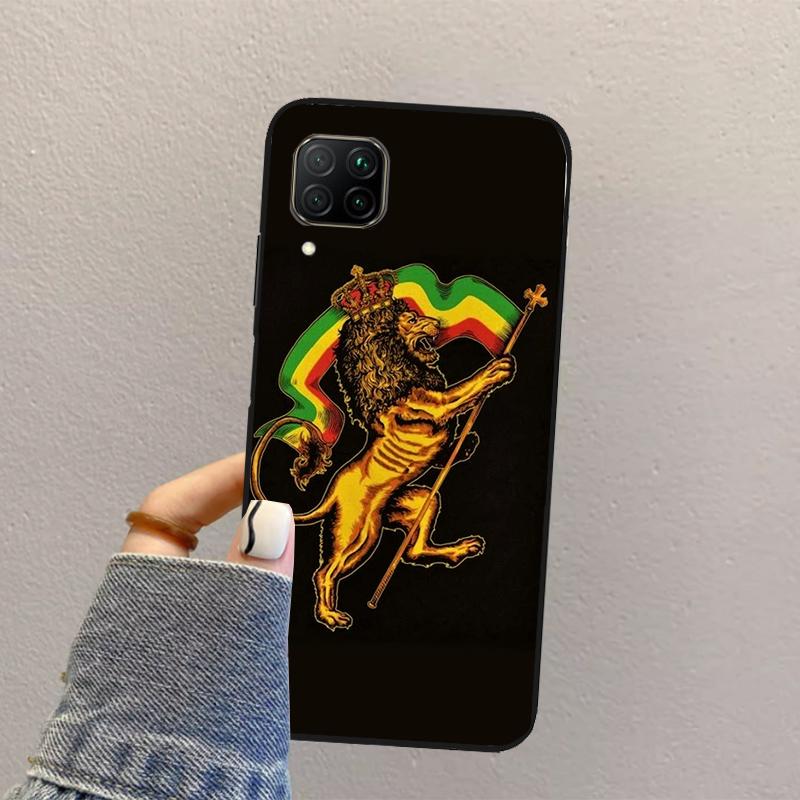 Rastafarian Lion For Huawei Nova 10 9 SE 8i 11i 12i 12s Y60 Y61 Y70 Y90 Y72 Y73 Y91 P60 Pro P40 P30 Lite Case