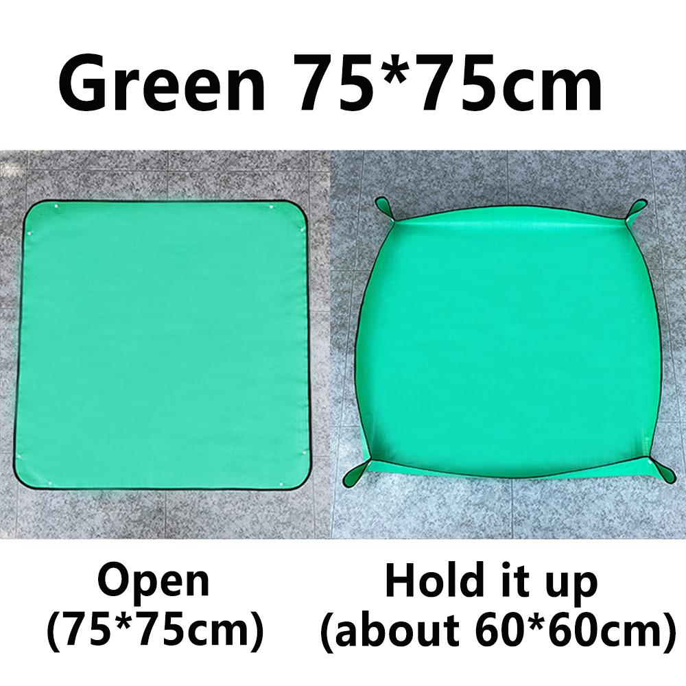 1pc Gardening Flower Pots Transplanting Mats 32-100cm Planting Mat PE Plant Repotting Mat Waterproof Mats Garden Accessories