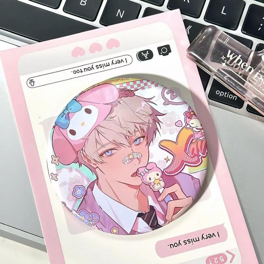 Love and Deepspace 58MM Badge Sylus Rafayel Zayne Xavier Caleb Anime Cosplay Cartoon Emblem Brooch Pin Fans Collection Deco Gift