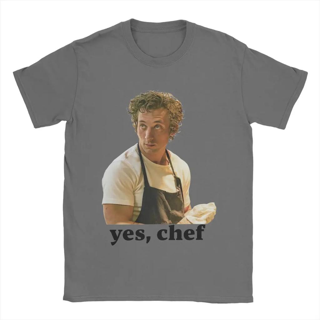 Casual Yes Chef Carmy Berzatto The Bear Tv Show T-Shirts Unisex Cotton T Shirts Short Sleeve Tee Shirt Birthday Present Clothes