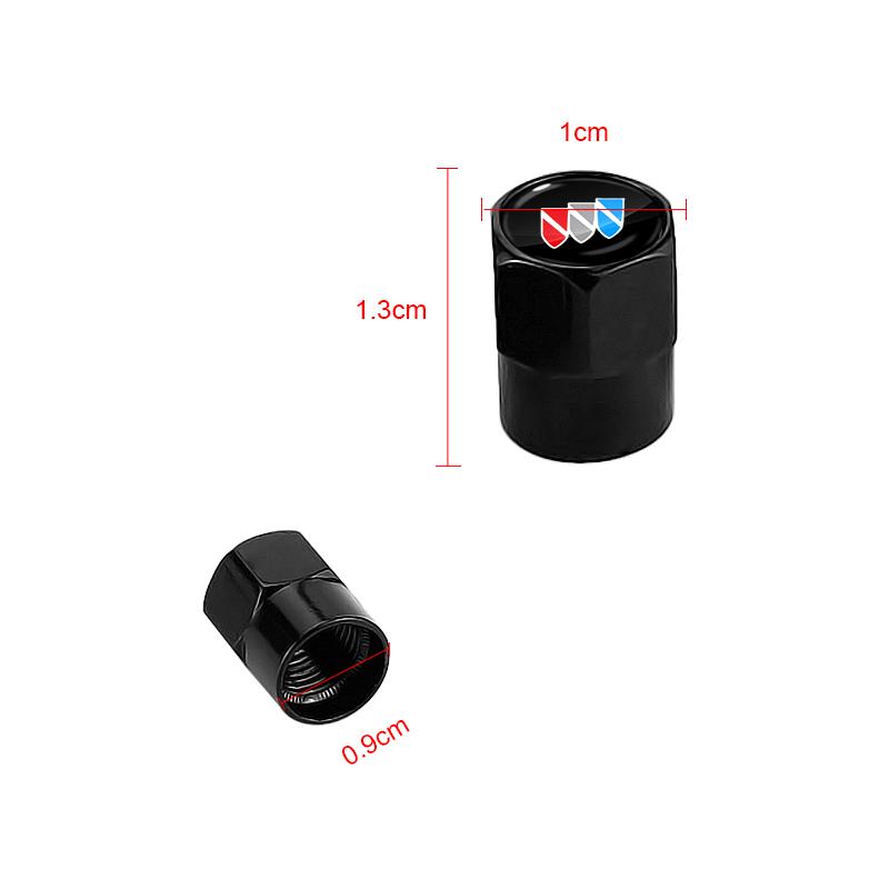 4Pcs Metal Car Wheel Tire Valve Core Cap Car Styling For Buick Regal Lacrosse Avenir Envision Angkola Electra Anthem Cascada Avista Riviera