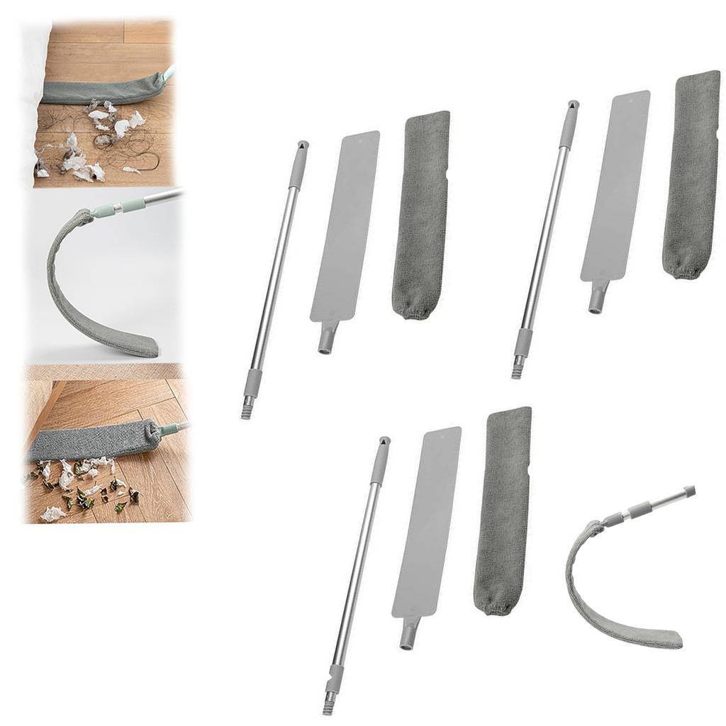 Extendable Microfiber Duster with Bendable Head for Tight Space and Hard to Reach Area