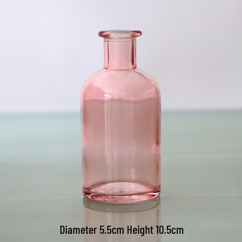 

European Retro Embossed Transparent Glass Vase, French Pastoral Style: Creative Decor for Living Room