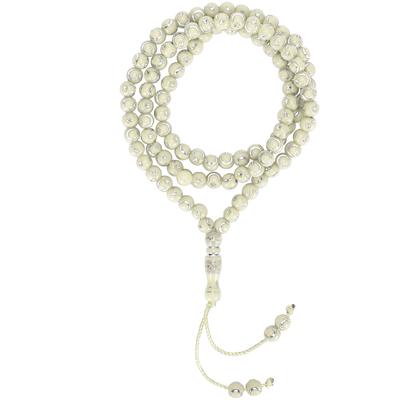 Muslim Rosary Beads Islamic Worship Prayer Tool 99 Grains Resin Gilding Religious ArticleBeige