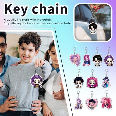 Kreslený Anime Film Průhledný Akrylový Přívěsek na Klíče, Vynikající Dárkové Závěsné Doplňky na Batohy