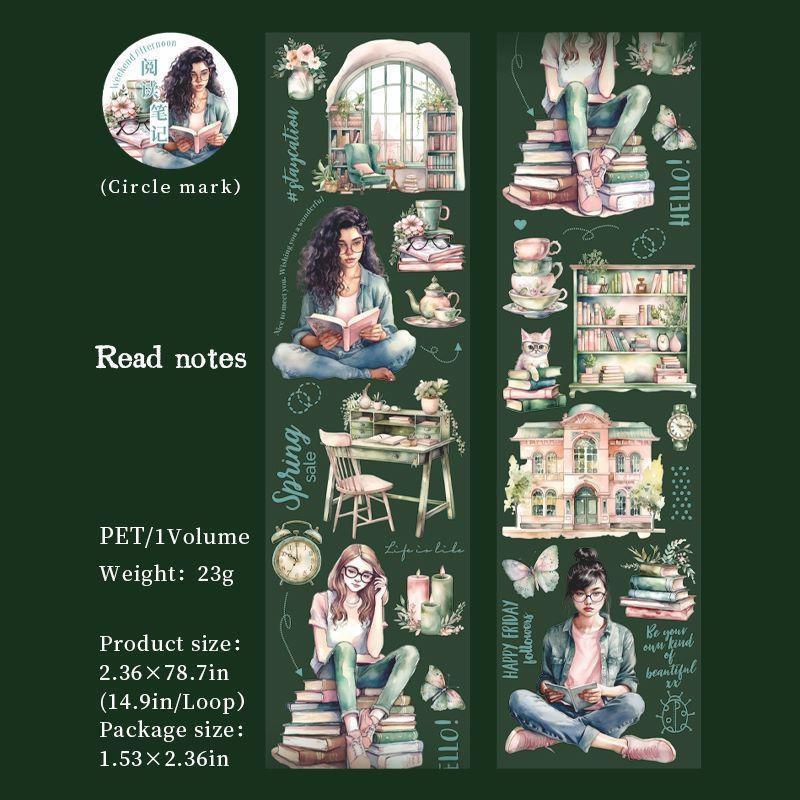 

Новий вінтажний літературний персонаж 6*200 см. Квітка. Ландшафтний дизайн. ПЕТ-стрічка, DIY, приладдя для щоденника. Товари для скрапбукінгу. Read notes